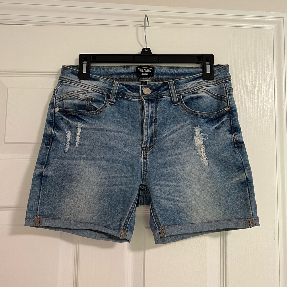 Blue Casual Jean Shorts | Iris Jeans
